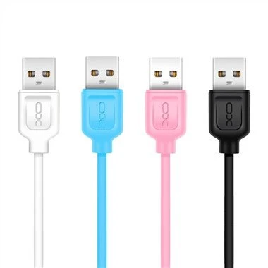 Segondè Kalite USB kab ak koulè ble woz nwa blan