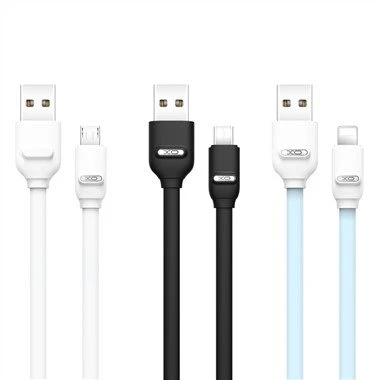TPE Copper Core 2.4A USB Kab pou Micro Kalite C ak IPhone