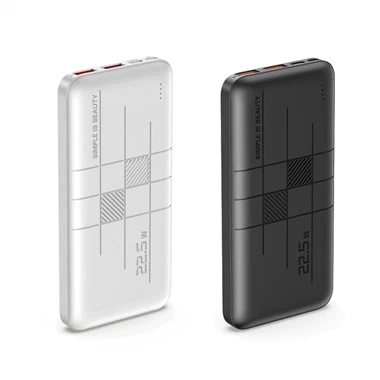 Vit chaj powerbank limyè ekspozisyon pd20w+qc22.5w 10000mAh